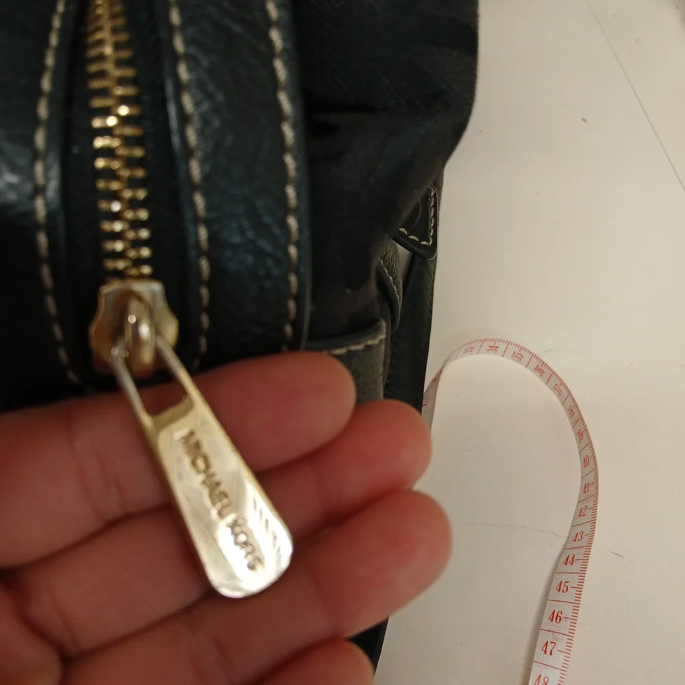 Michael Kors Black MK Signature Satchel Bag